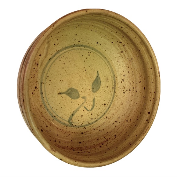 VTG Connie Pike Pottery Stoneware Bowl Serveware Dish Rustic Boho Signed - Picture 3 of 5